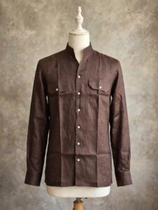 Homem Linen V-Collar Shirt