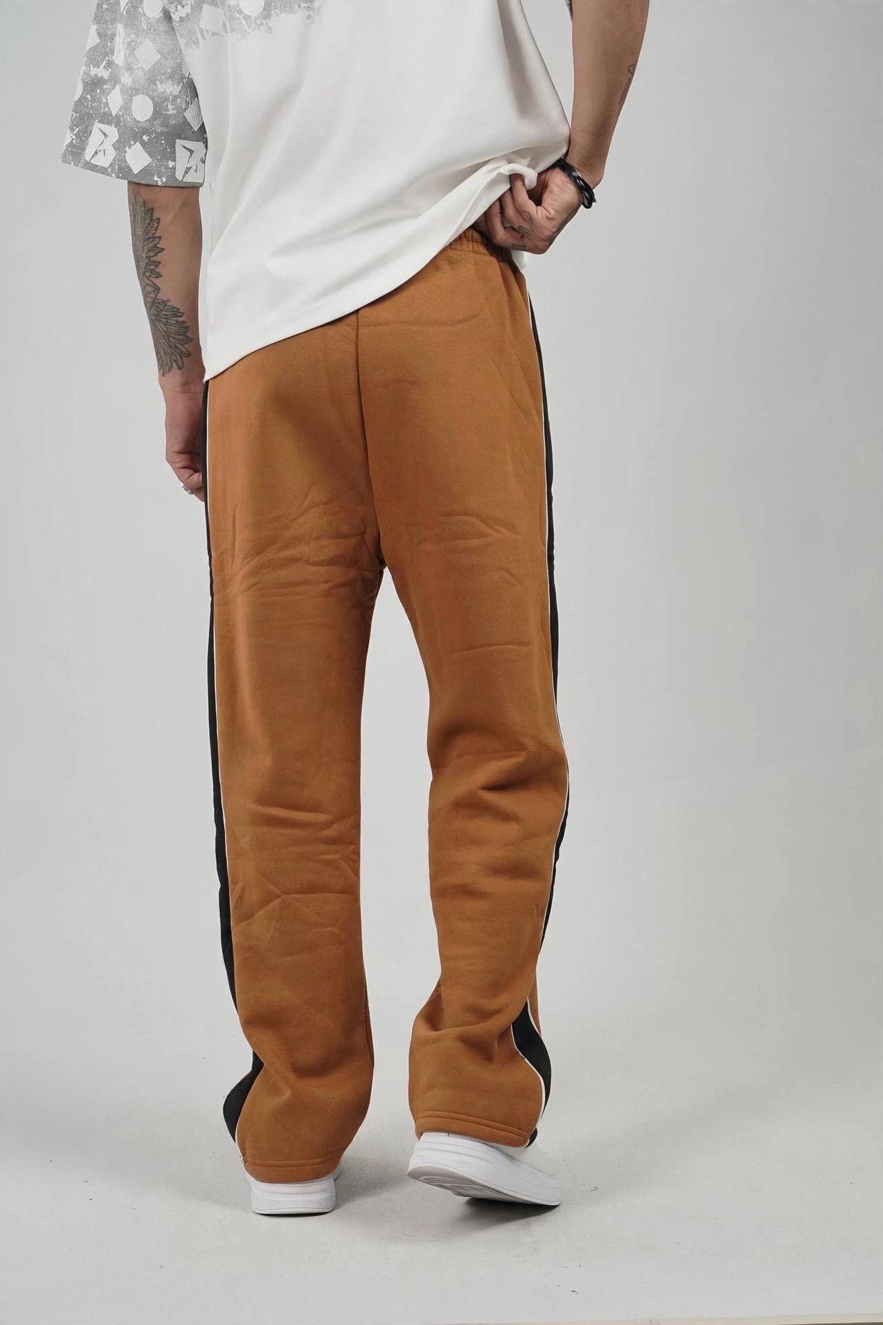 img 20260928 wa6951 Side Stripe Jogger Pants, camel, back view
