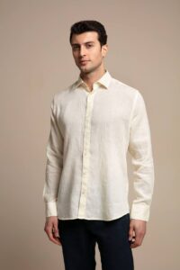 Zara Linen Shirt – Yellow
